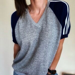 RARE 70’s Vintage V-Neck Raglan Sweatshirt